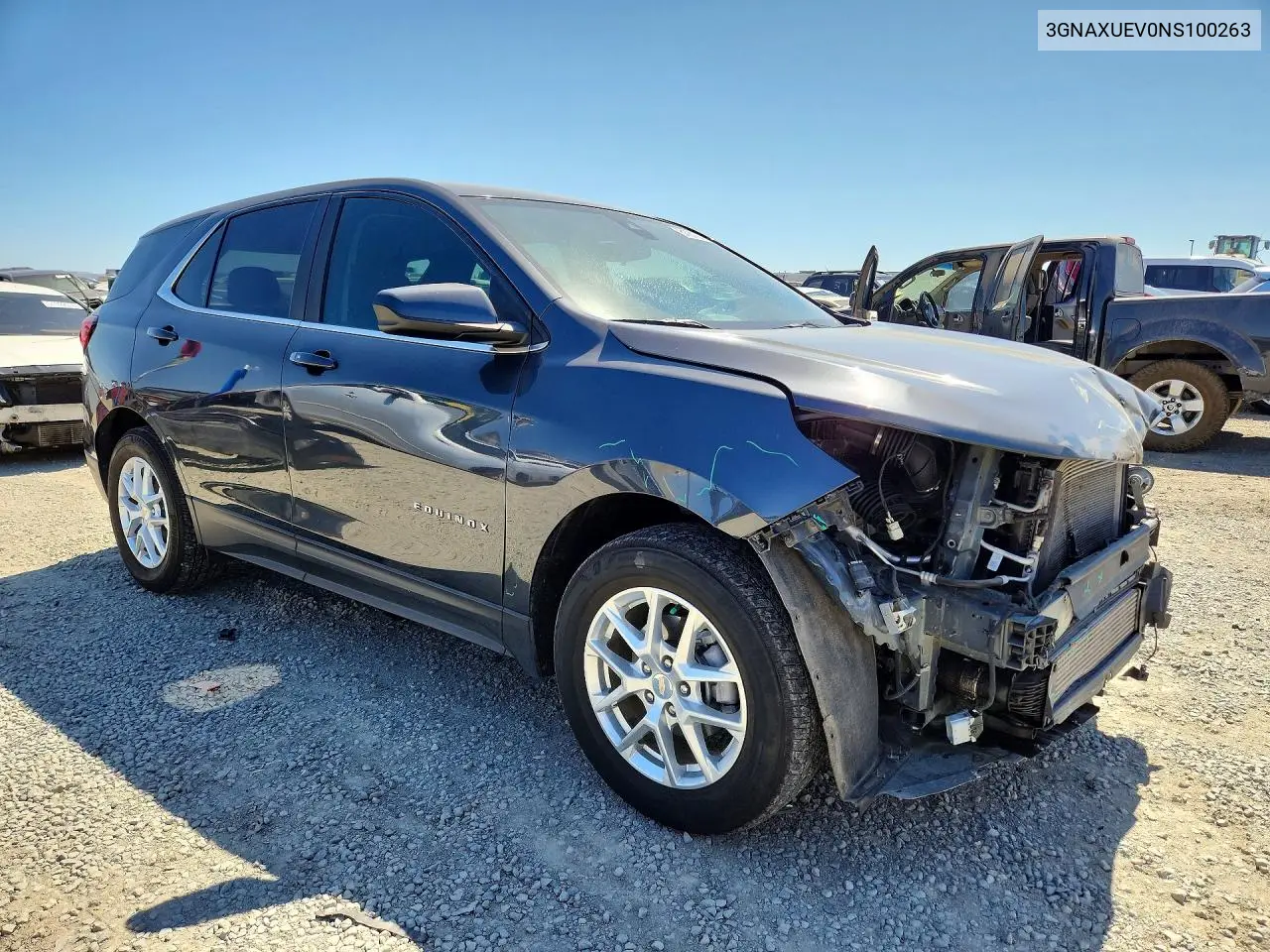 2022 Chevrolet Equinox Lt VIN: 3GNAXUEV0NS100263 Lot: 61810196