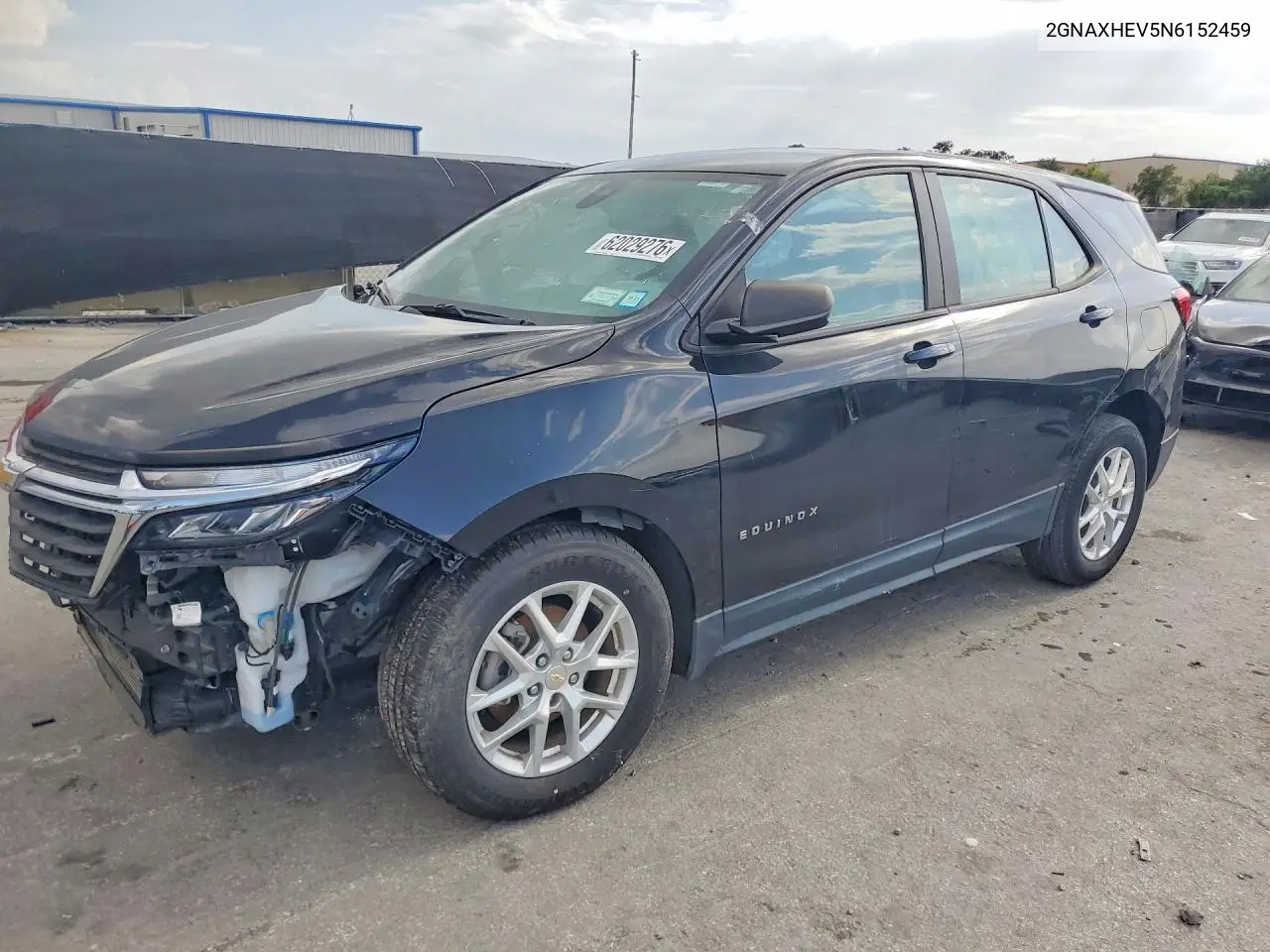 2022 Chevrolet Equinox Ls VIN: 2GNAXHEV5N6152459 Lot: 62029276