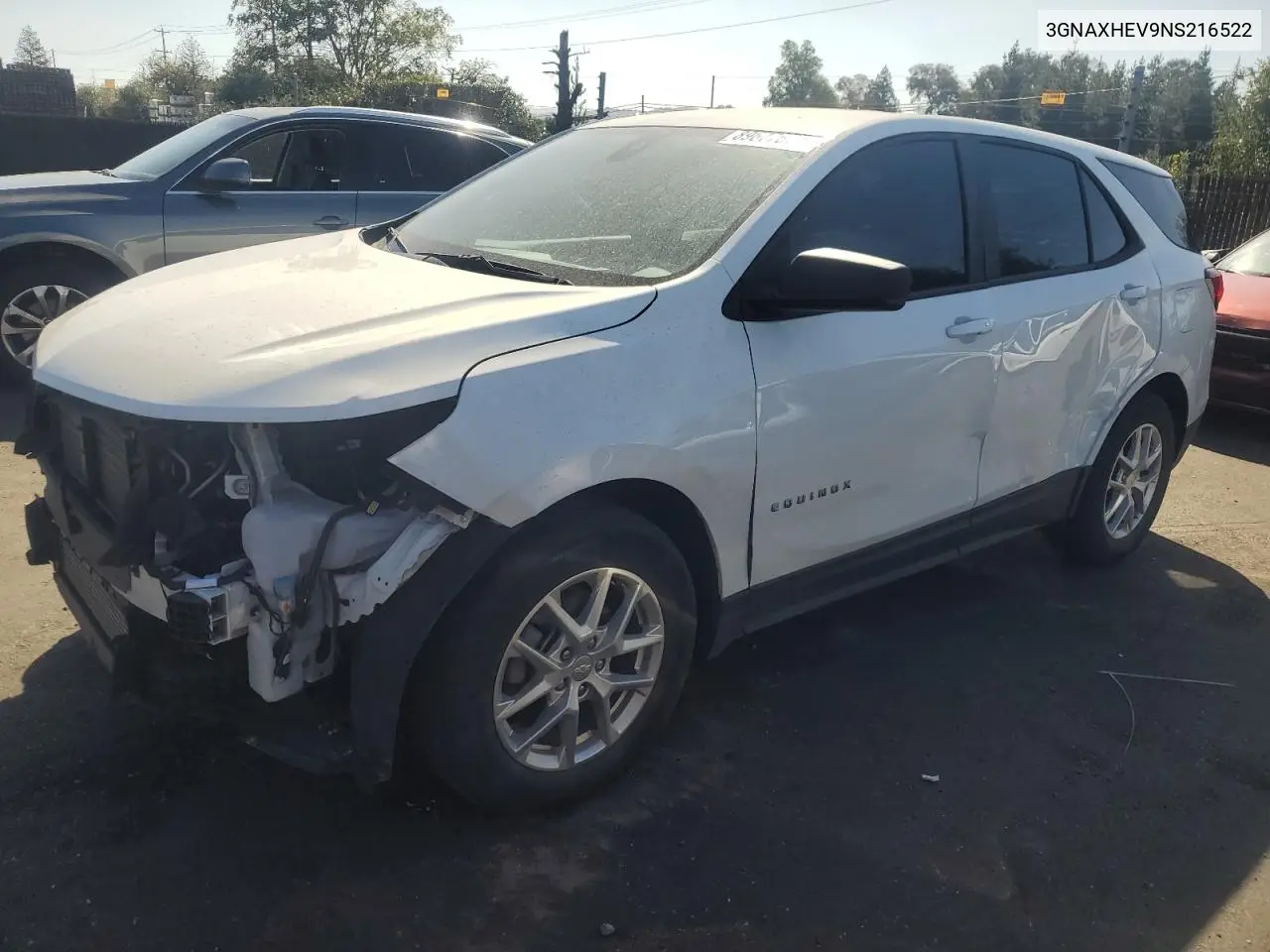3GNAXHEV9NS216522 2022 Chevrolet Equinox Ls