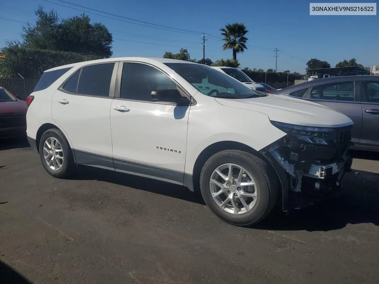 3GNAXHEV9NS216522 2022 Chevrolet Equinox Ls