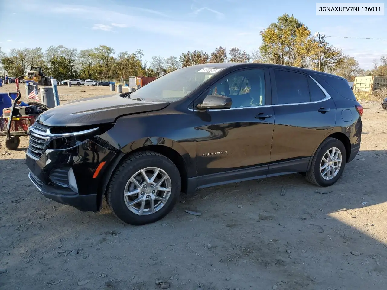 3GNAXUEV7NL136011 2022 Chevrolet Equinox Lt