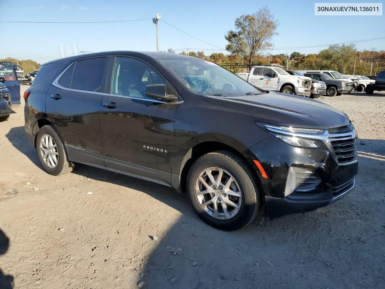 3GNAXUEV7NL136011 2022 Chevrolet Equinox Lt