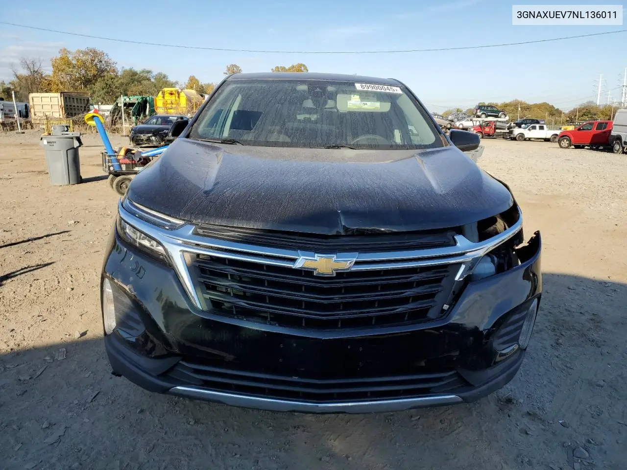3GNAXUEV7NL136011 2022 Chevrolet Equinox Lt