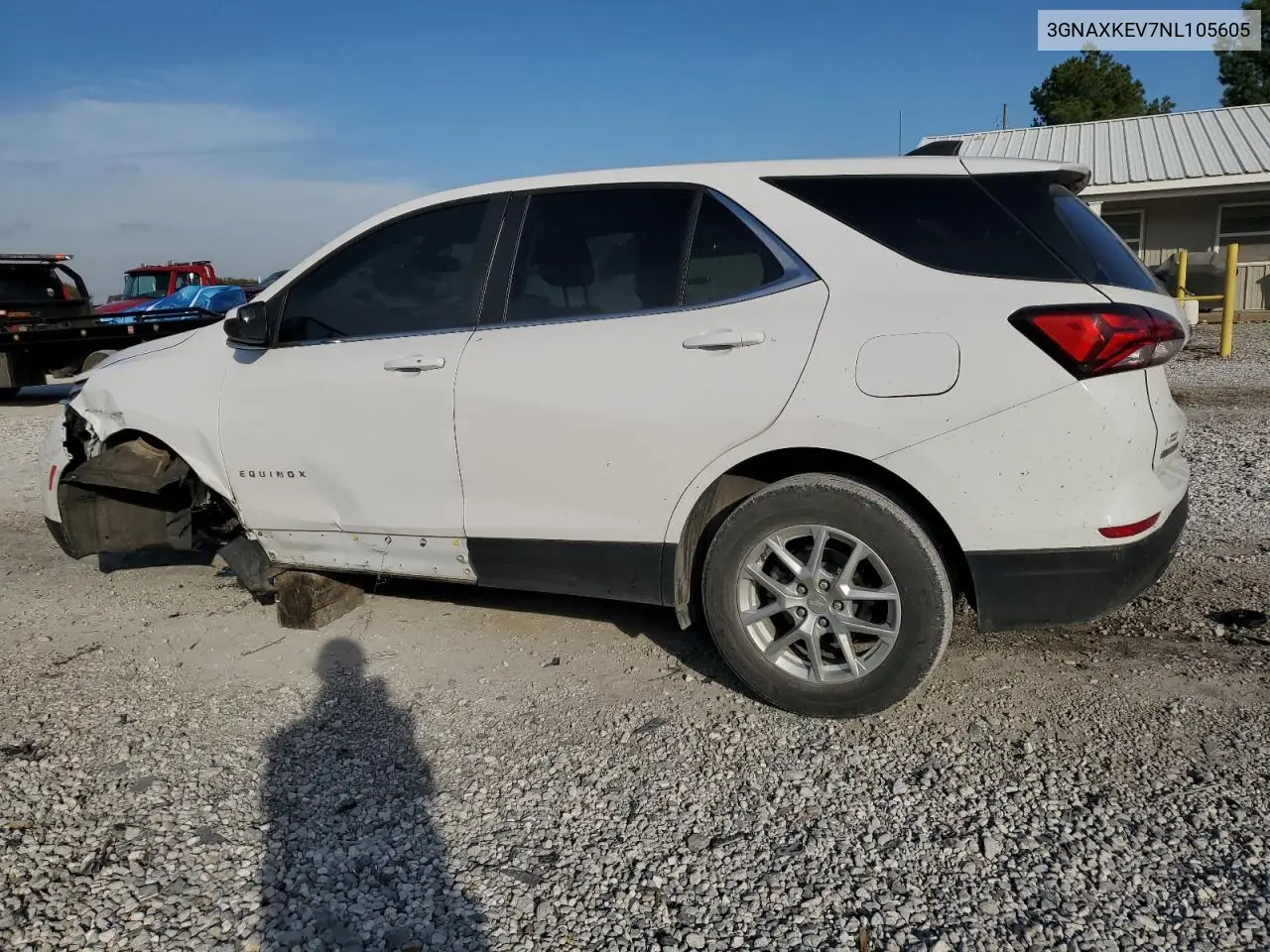 3GNAXKEV7NL105605 2022 Chevrolet Equinox Lt