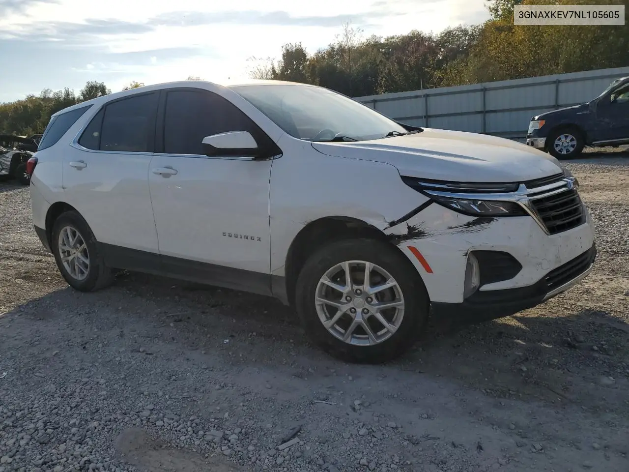 3GNAXKEV7NL105605 2022 Chevrolet Equinox Lt
