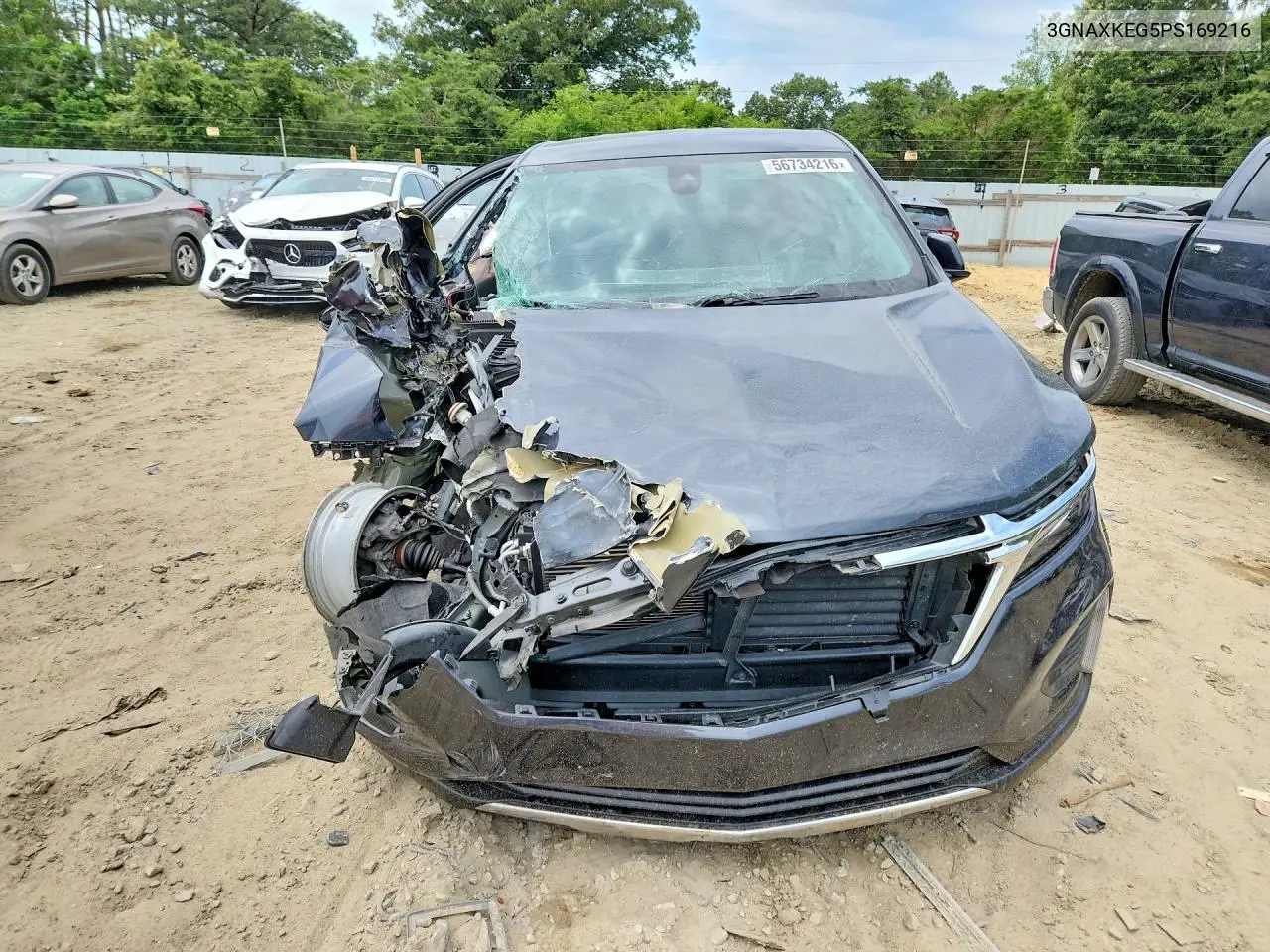 2023 Chevrolet Equinox Lt VIN: 3GNAXKEG5PS169216 Lot: 56734216