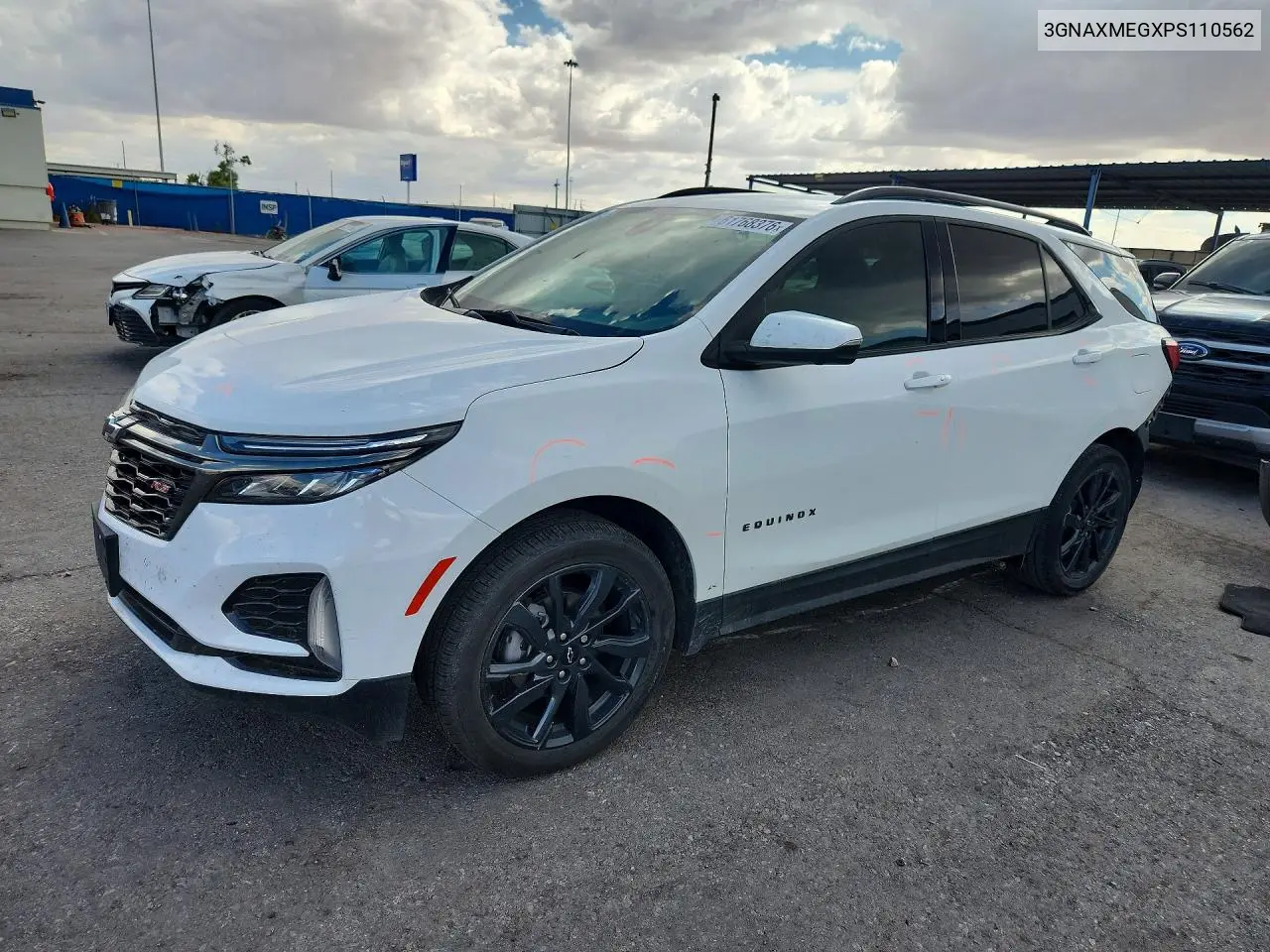 2023 Chevrolet Equinox Rs VIN: 3GNAXMEGXPS110562 Lot: 61768376