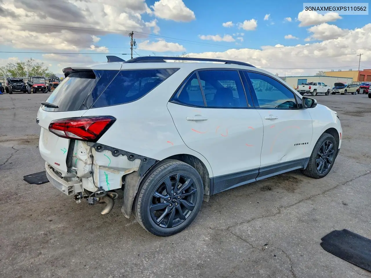 2023 Chevrolet Equinox Rs VIN: 3GNAXMEGXPS110562 Lot: 61768376