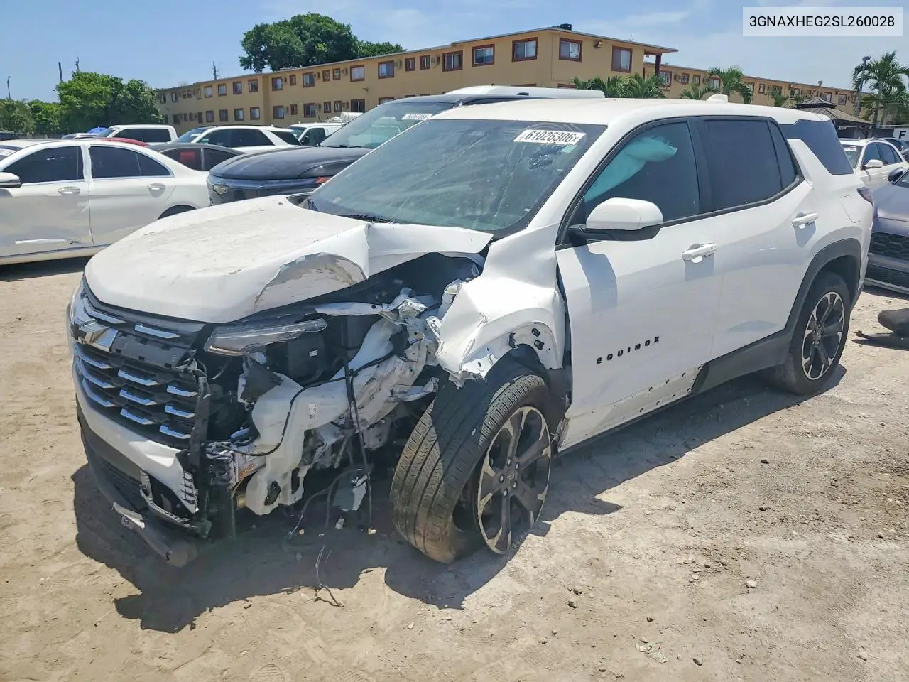 2025 Chevrolet Equinox Lt VIN: 3GNAXHEG2SL260028 Lot: 61026306