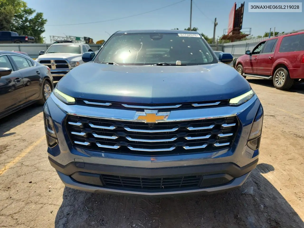 2025 Chevrolet Equinox Lt VIN: 3GNAXHEG6SL219028 Lot: 61732576