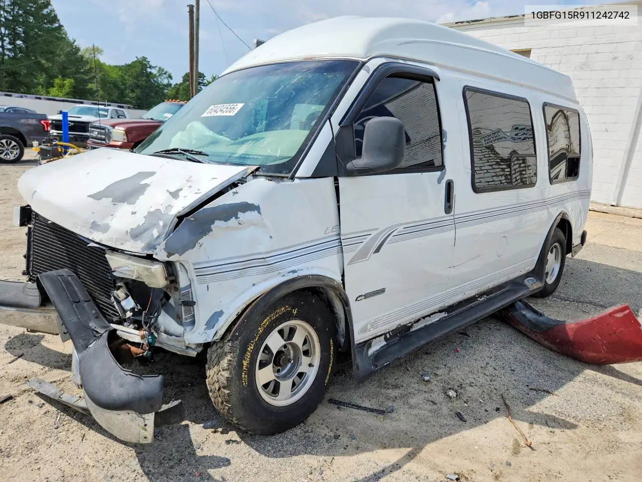 2001 Chevrolet Express G1500 VIN: 1GBFG15R911242742 Lot: 60434556