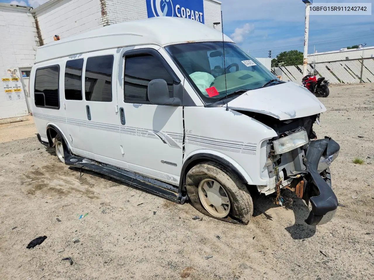 2001 Chevrolet Express G1500 VIN: 1GBFG15R911242742 Lot: 60434556