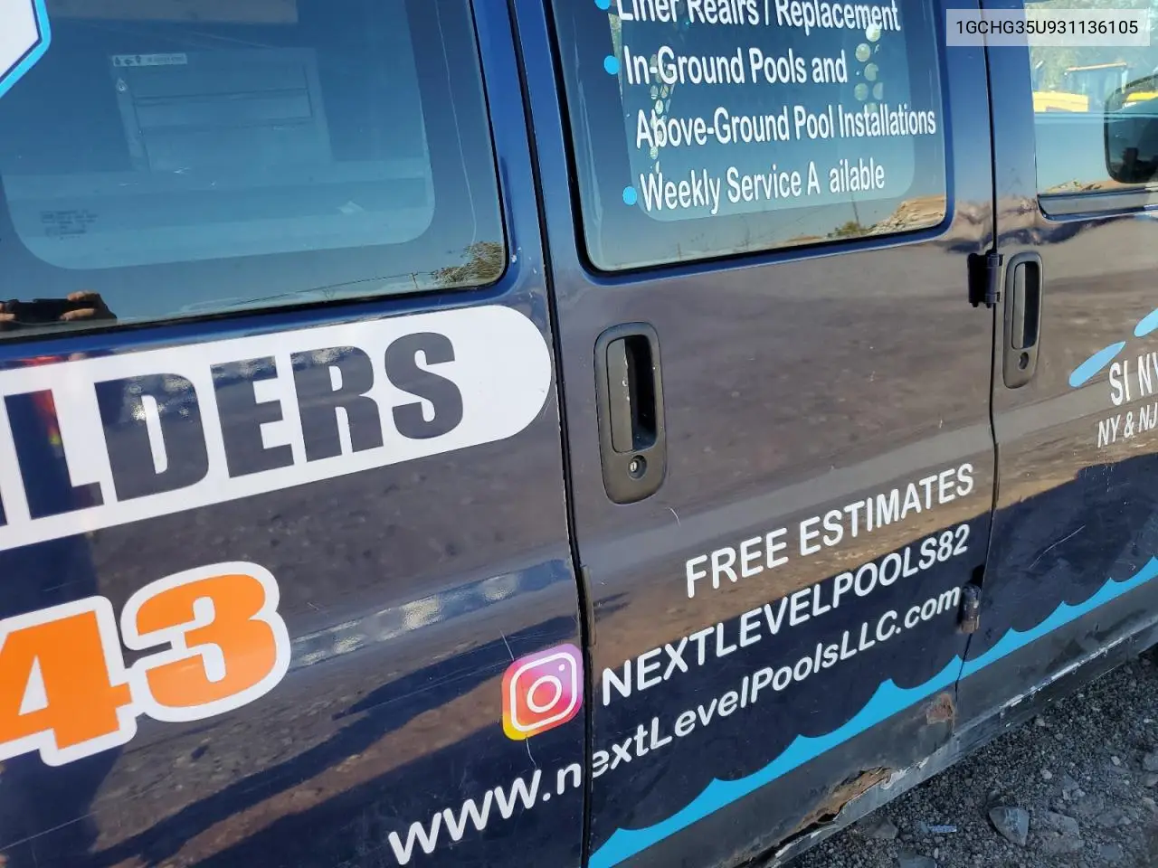 1GCHG35U931136105 2003 Chevrolet Express Utility / Service Van
