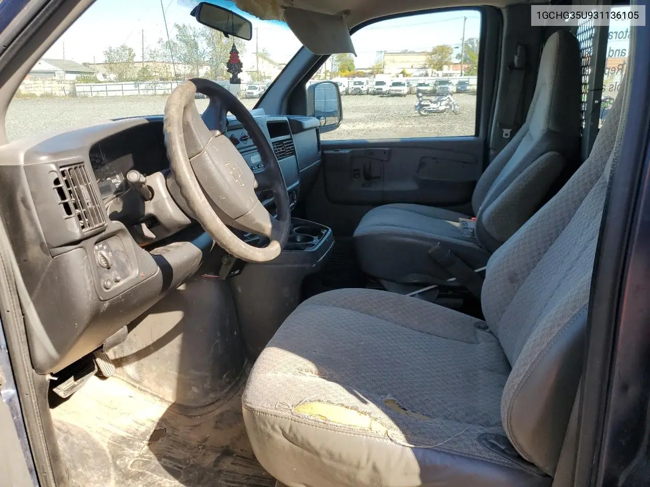 1GCHG35U931136105 2003 Chevrolet Express Utility / Service Van
