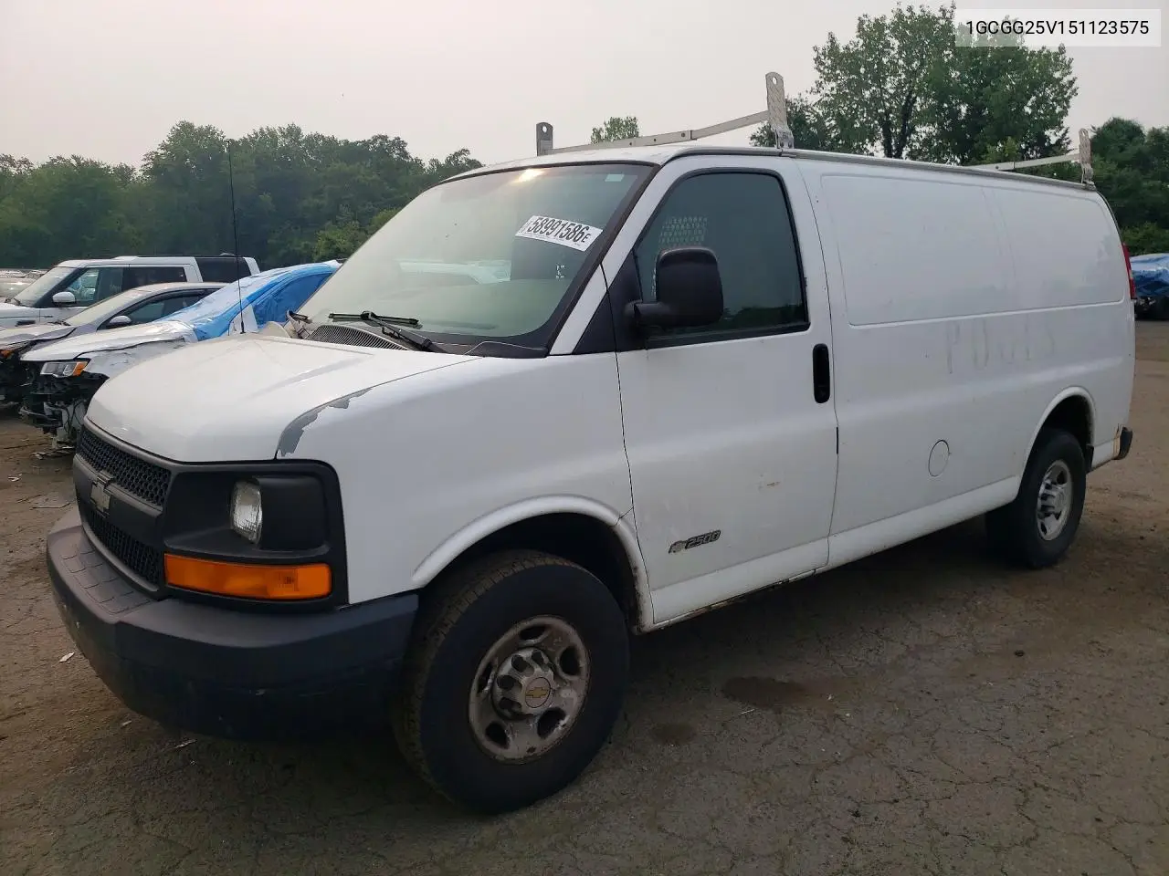 2005 Chevrolet Express G2500 VIN: 1GCGG25V151123575 Lot: 58991586