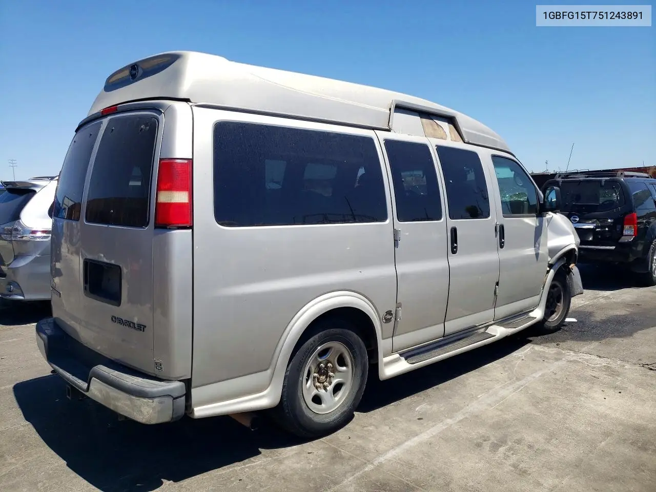 2005 Chevrolet Express G1500 VIN: 1GBFG15T751243891 Lot: 60083556