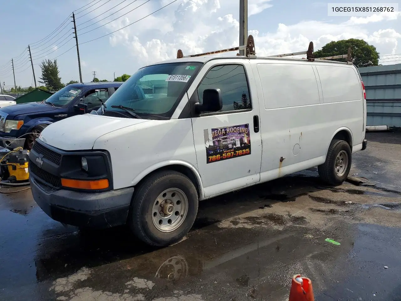 2005 Chevrolet Express G1500 VIN: 1GCEG15X851268762 Lot: 61511356