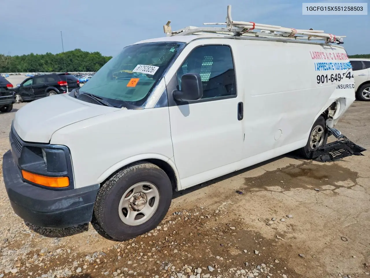 2005 Chevrolet Express G1500 VIN: 1GCFG15X551258503 Lot: 61752826