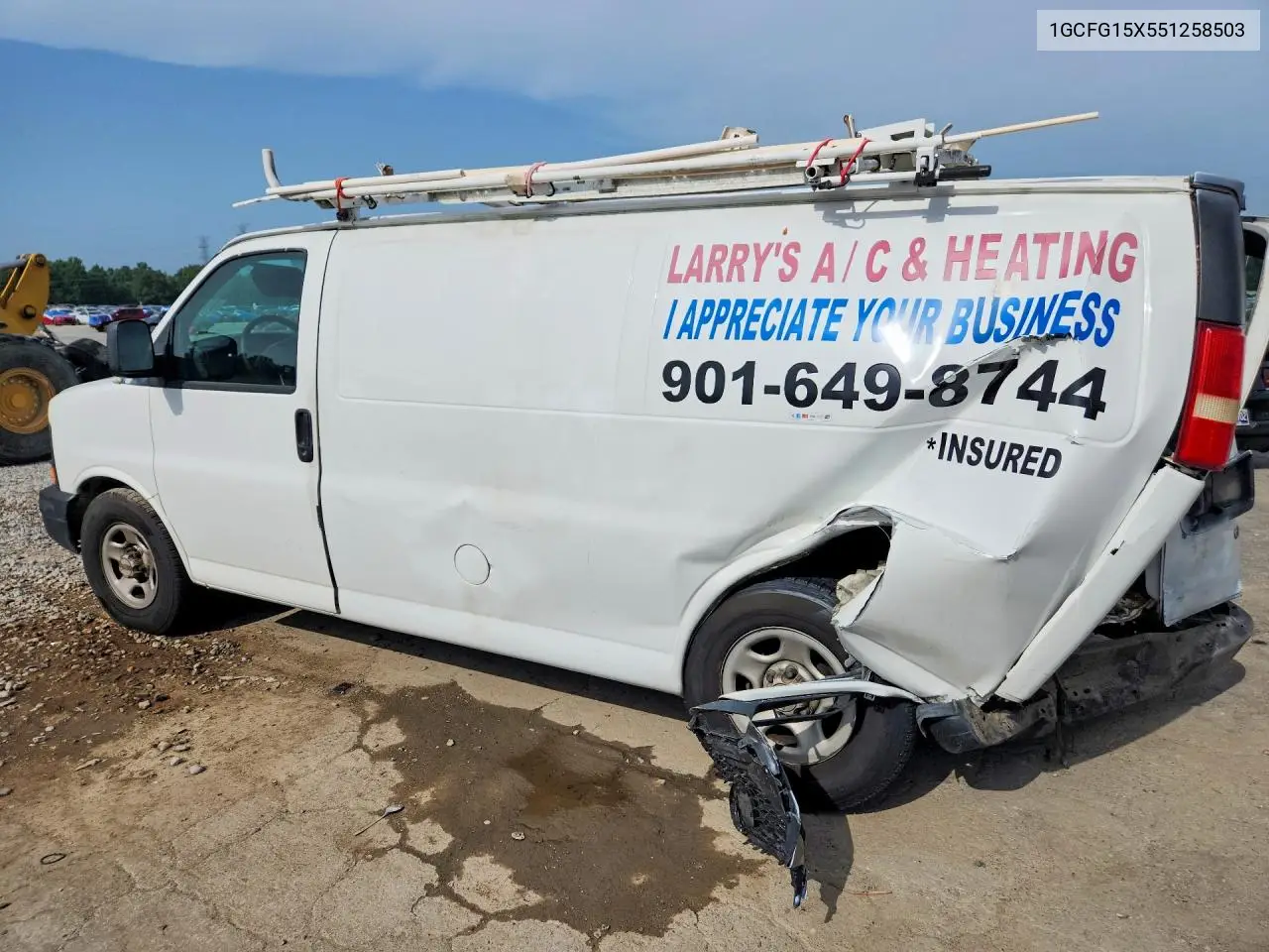 2005 Chevrolet Express G1500 VIN: 1GCFG15X551258503 Lot: 61752826