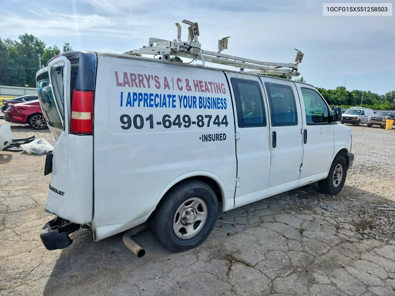 2005 Chevrolet Express G1500 VIN: 1GCFG15X551258503 Lot: 61752826