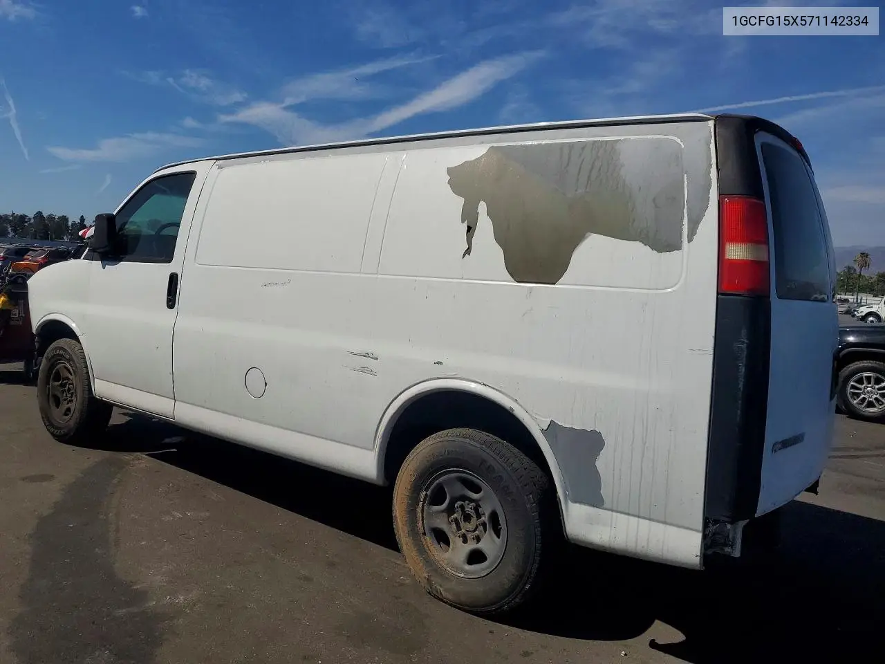 2007 Chevrolet Express G1500 VIN: 1GCFG15X571142334 Lot: 61090126