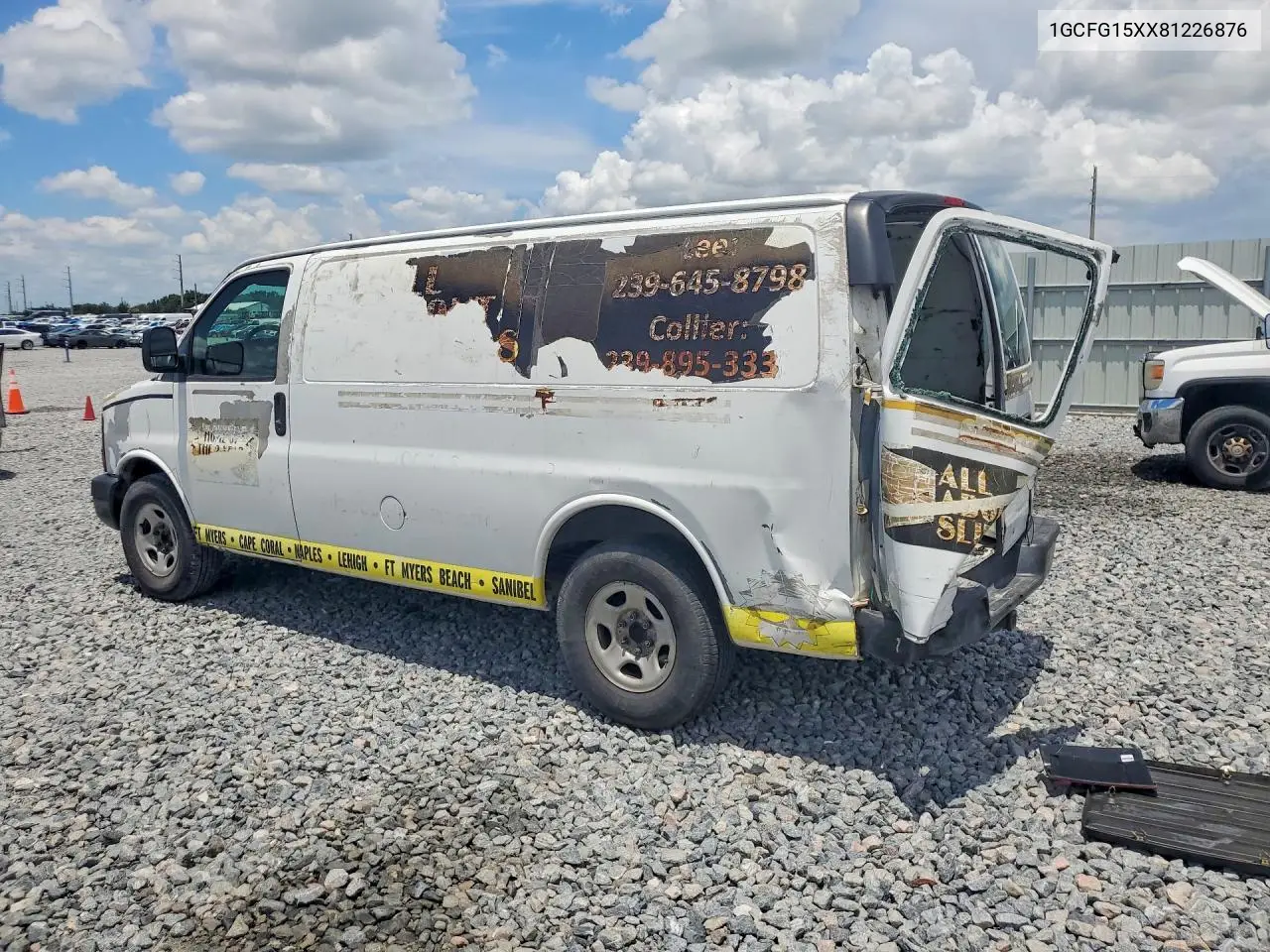 2008 Chevrolet Express G1500 VIN: 1GCFG15XX81226876 Lot: 59586526