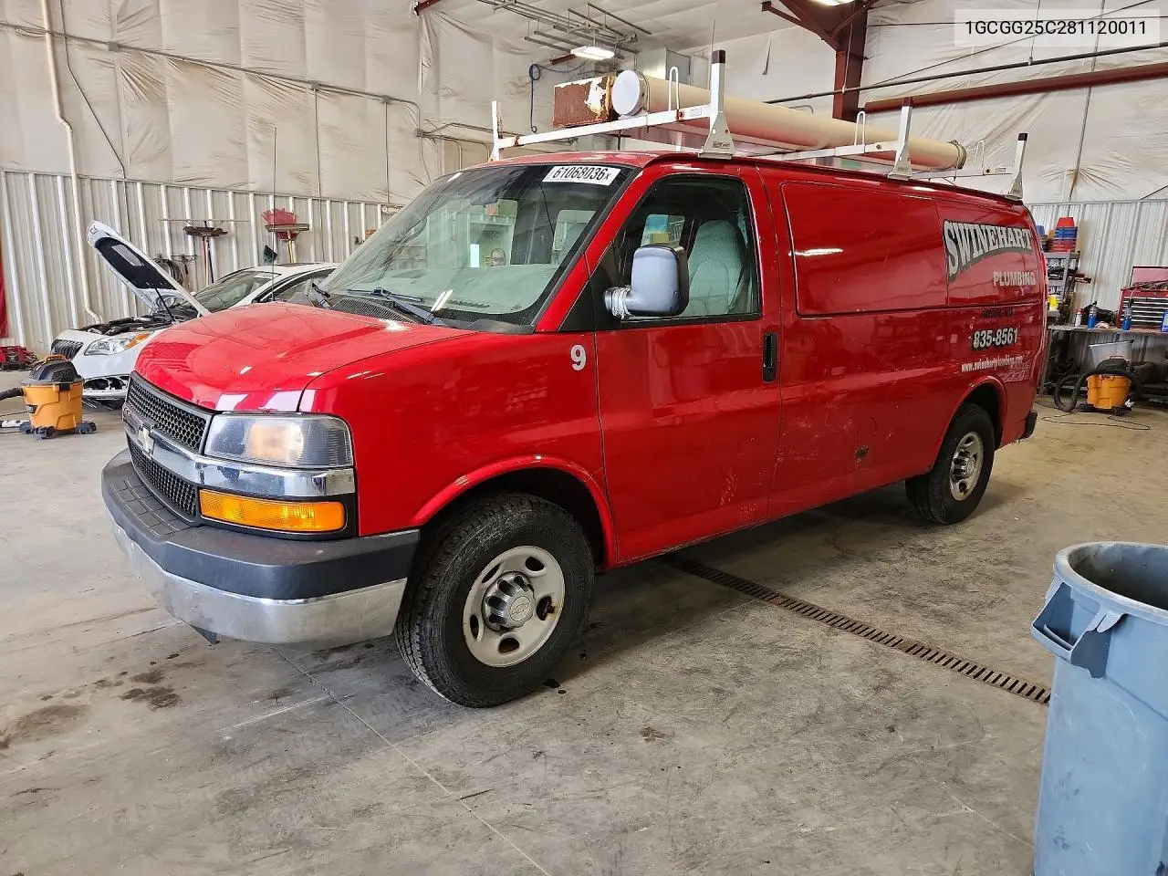 2008 Chevrolet Express G2500 VIN: 1GCGG25C281120011 Lot: 61068036