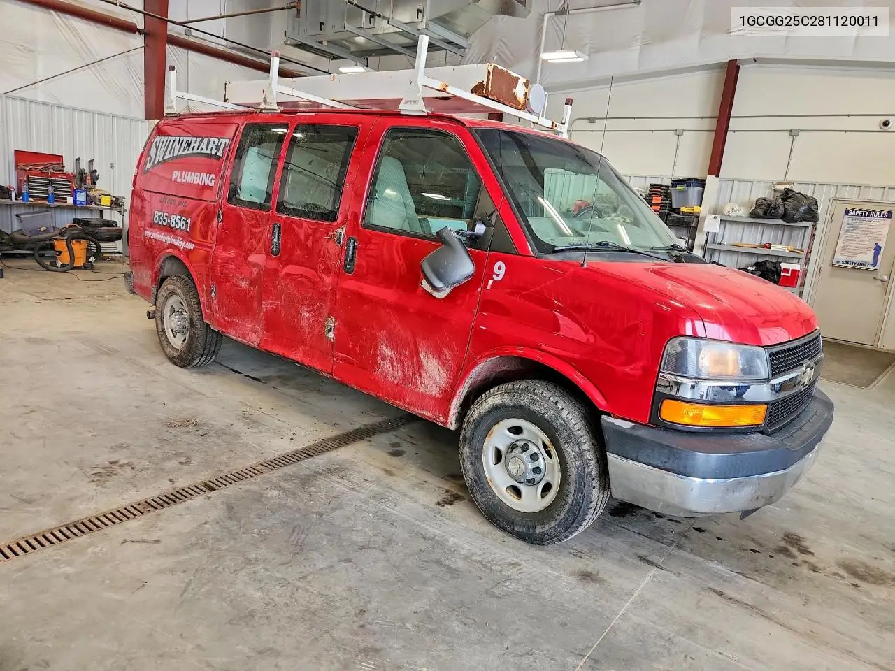 2008 Chevrolet Express G2500 VIN: 1GCGG25C281120011 Lot: 61068036