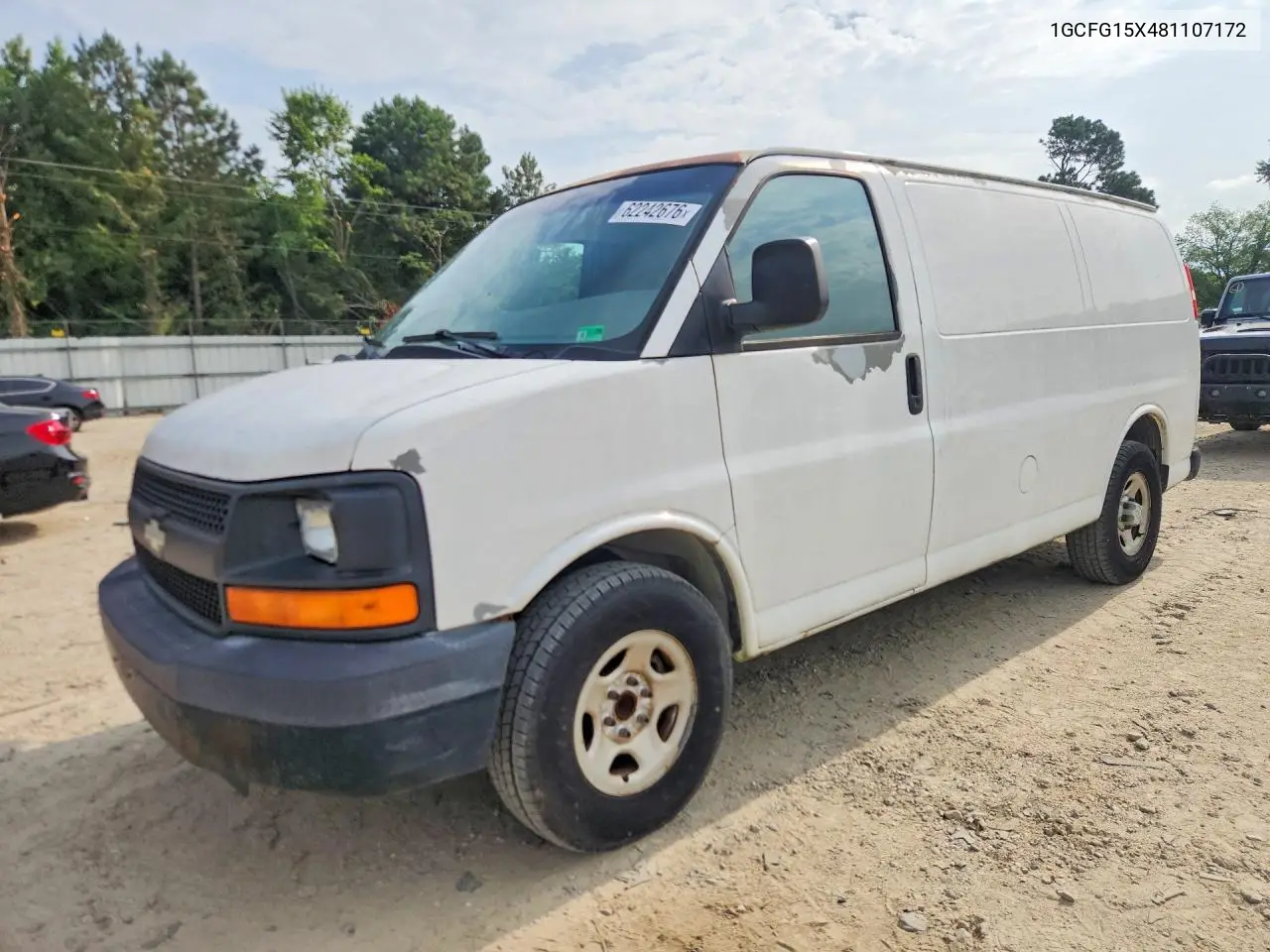 2008 Chevrolet Express G1500 VIN: 1GCFG15X481107172 Lot: 62242676