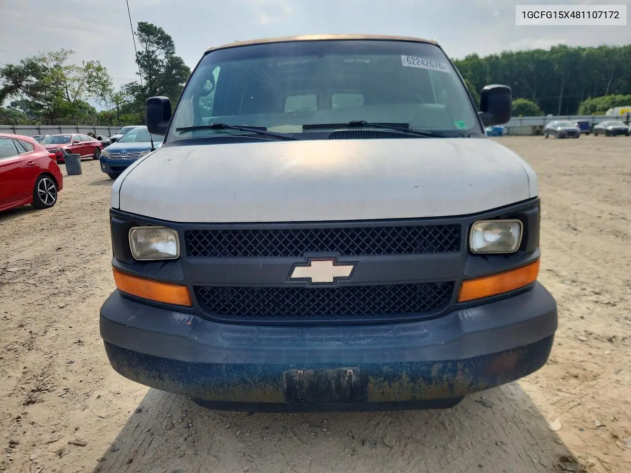 2008 Chevrolet Express G1500 VIN: 1GCFG15X481107172 Lot: 62242676