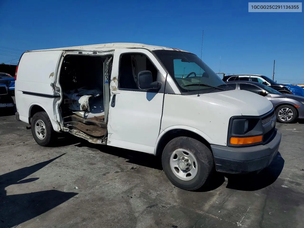 2009 Chevrolet Express G2500 VIN: 1GCGG25C291136355 Lot: 60637796