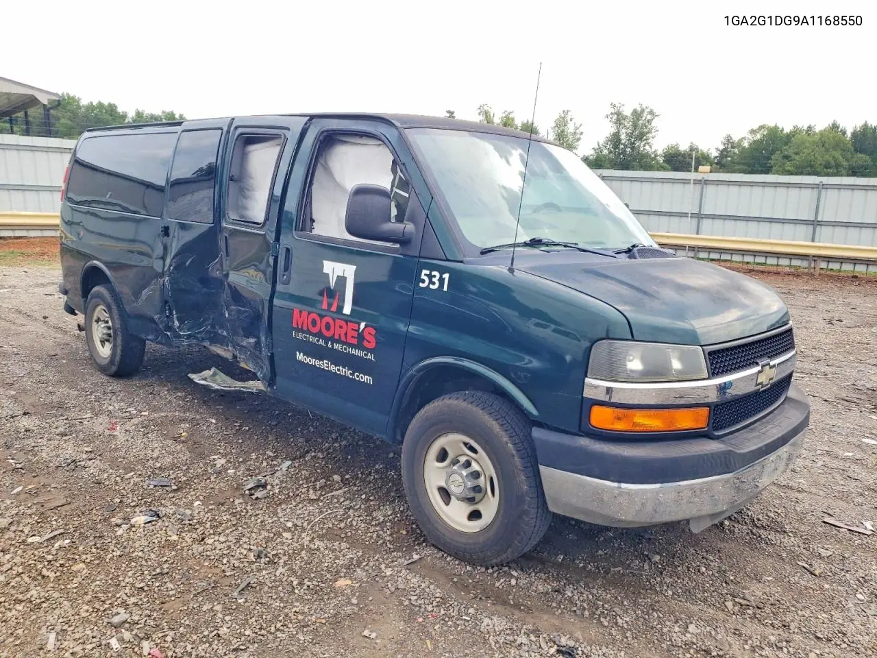 2010 Chevrolet Express G3500 Lt VIN: 1GA2G1DG9A1168550 Lot: 61291606