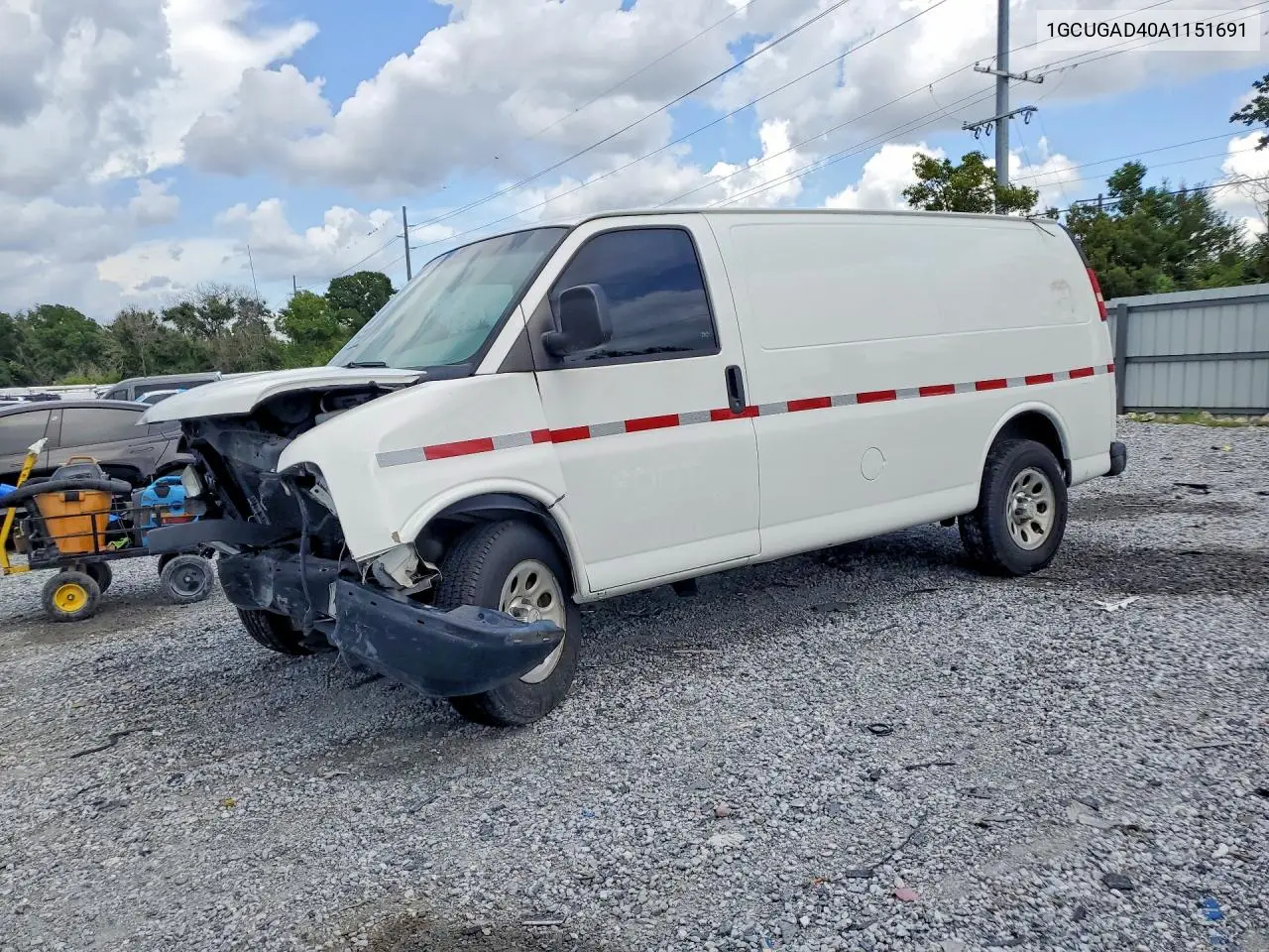 2010 Chevrolet Express G1500 VIN: 1GCUGAD40A1151691 Lot: 61369286