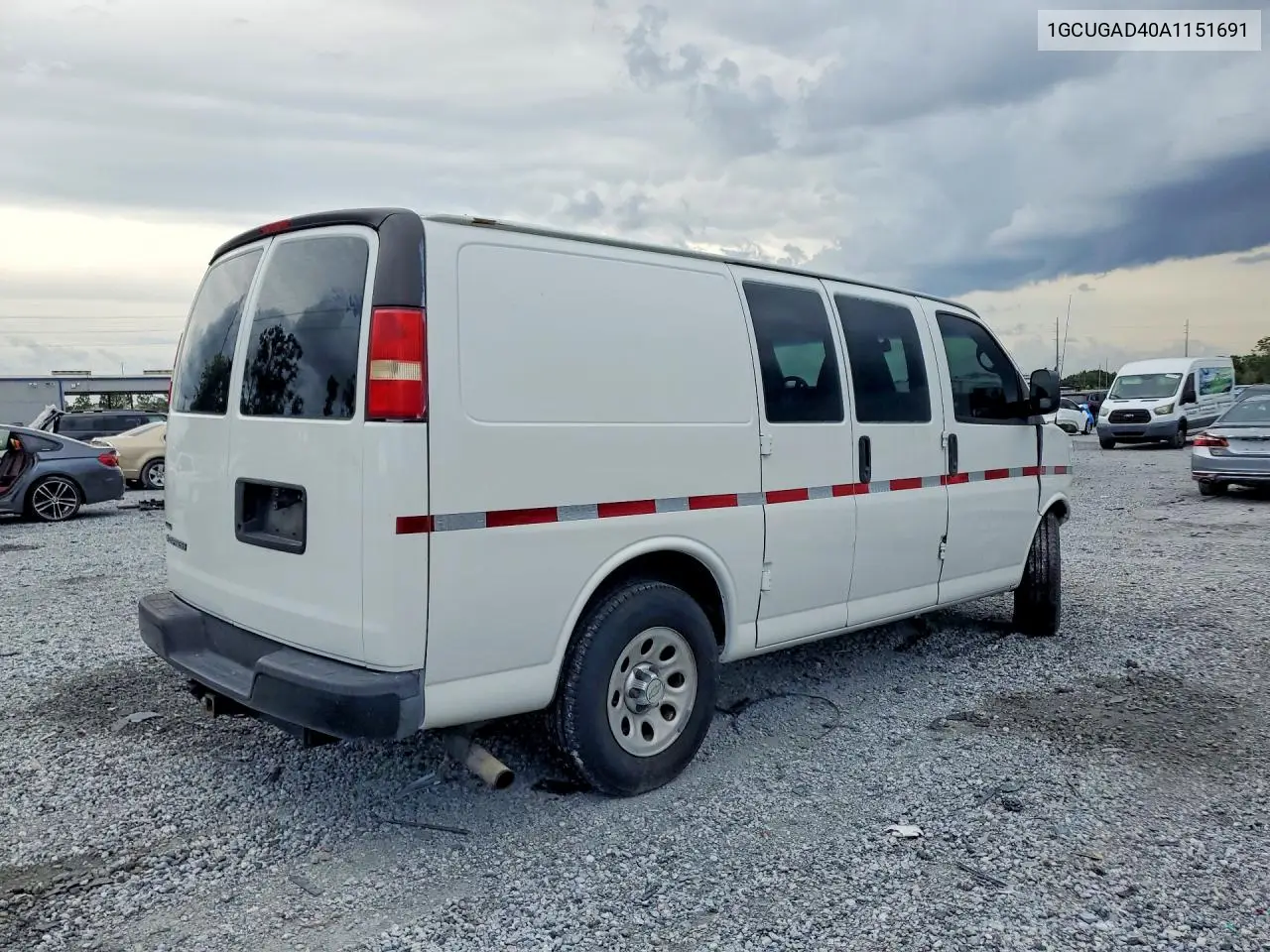 2010 Chevrolet Express G1500 VIN: 1GCUGAD40A1151691 Lot: 61369286