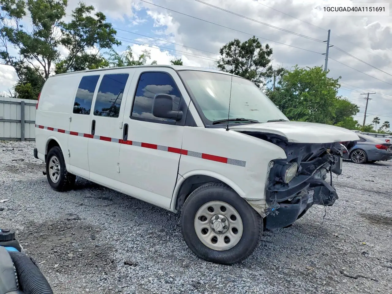 2010 Chevrolet Express G1500 VIN: 1GCUGAD40A1151691 Lot: 61369286