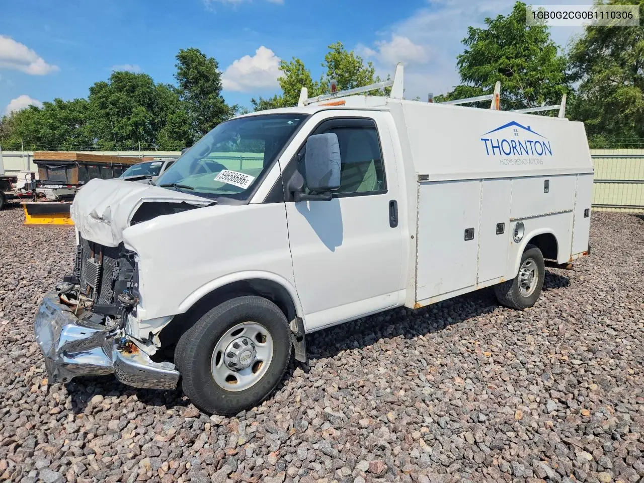 2011 Chevrolet Express G3500 VIN: 1GB0G2CG0B1110306 Lot: 59658686