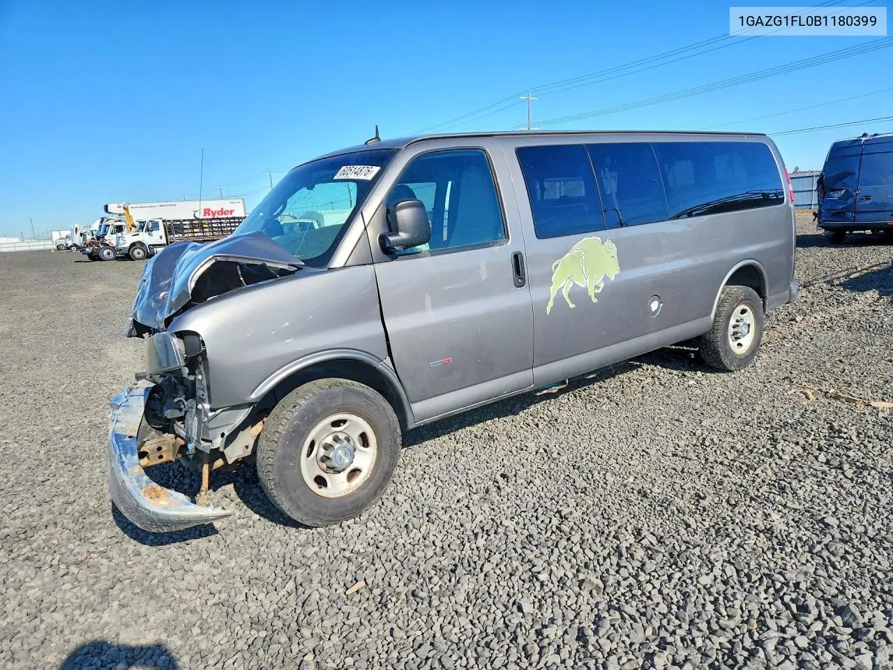 2011 Chevrolet Express G3500 Lt VIN: 1GAZG1FL0B1180399 Lot: 60514876
