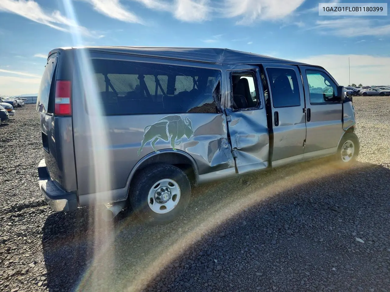 2011 Chevrolet Express G3500 Lt VIN: 1GAZG1FL0B1180399 Lot: 60514876