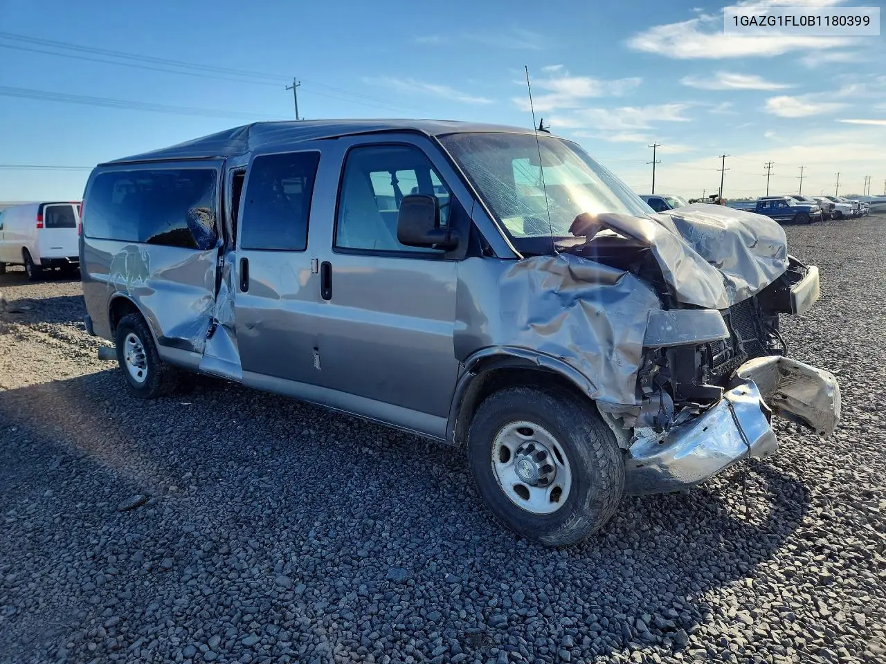 2011 Chevrolet Express G3500 Lt VIN: 1GAZG1FL0B1180399 Lot: 60514876