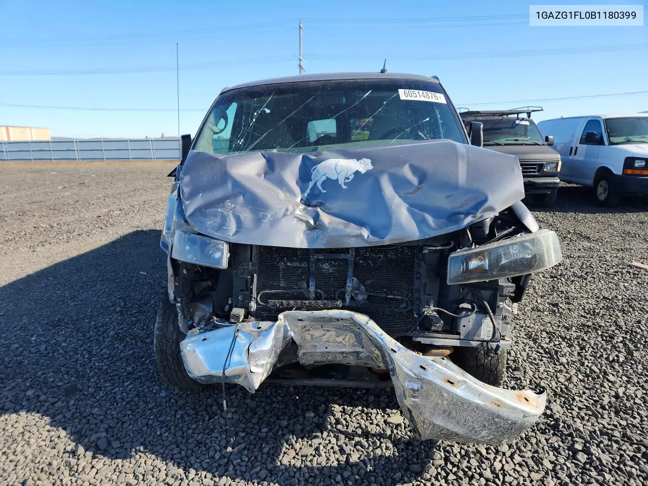 2011 Chevrolet Express G3500 Lt VIN: 1GAZG1FL0B1180399 Lot: 60514876