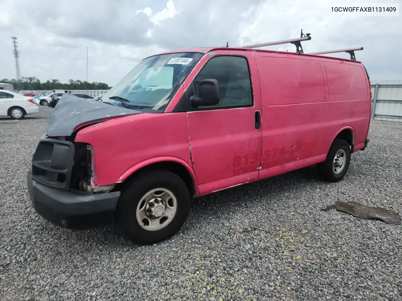 2011 Chevrolet Express G2500 VIN: 1GCWGFFAXB1131409 Lot: 61087466
