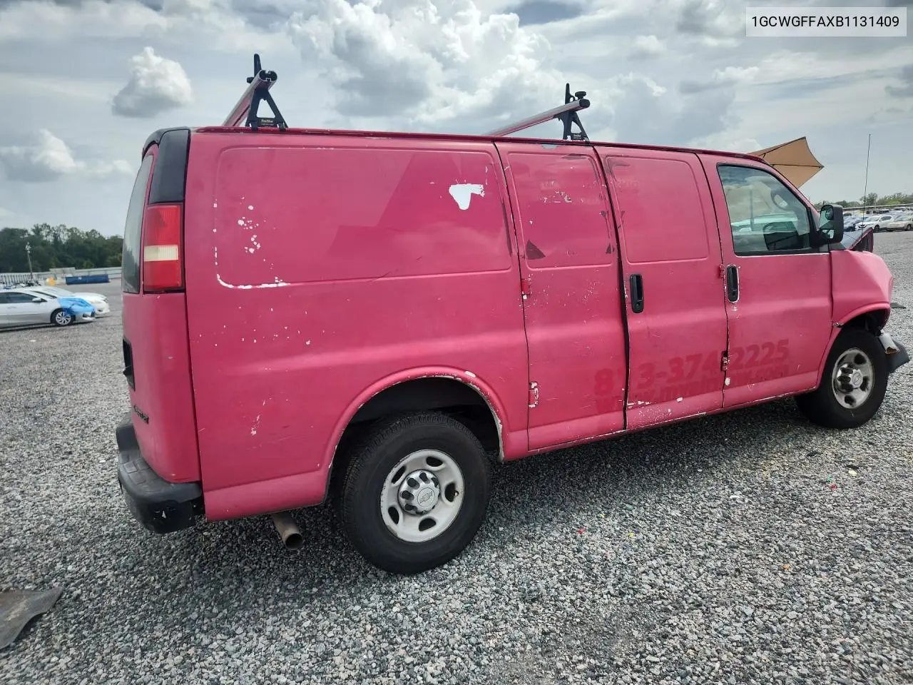 2011 Chevrolet Express G2500 VIN: 1GCWGFFAXB1131409 Lot: 61087466