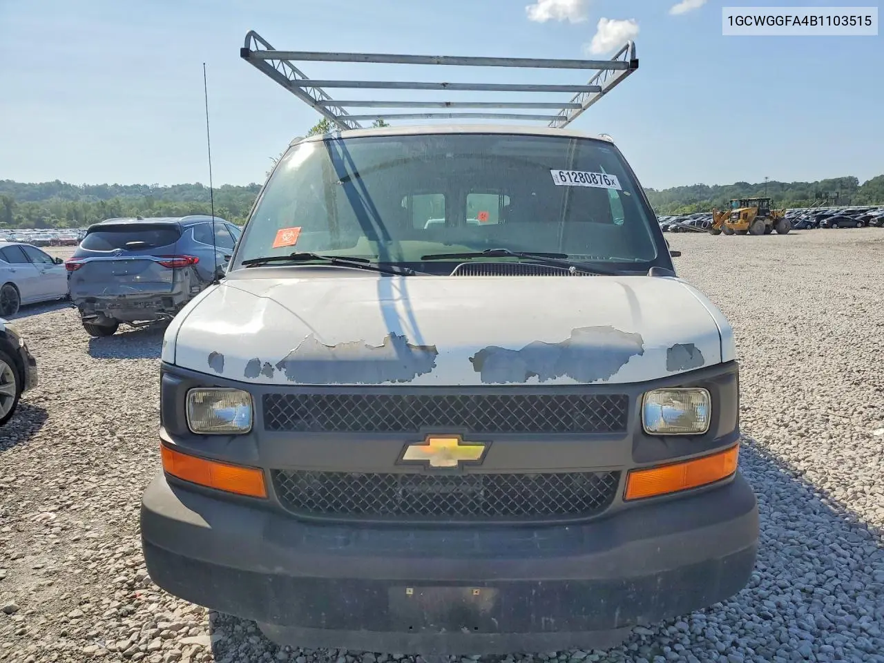 2011 Chevrolet Express G2500 VIN: 1GCWGGFA4B1103515 Lot: 61280876