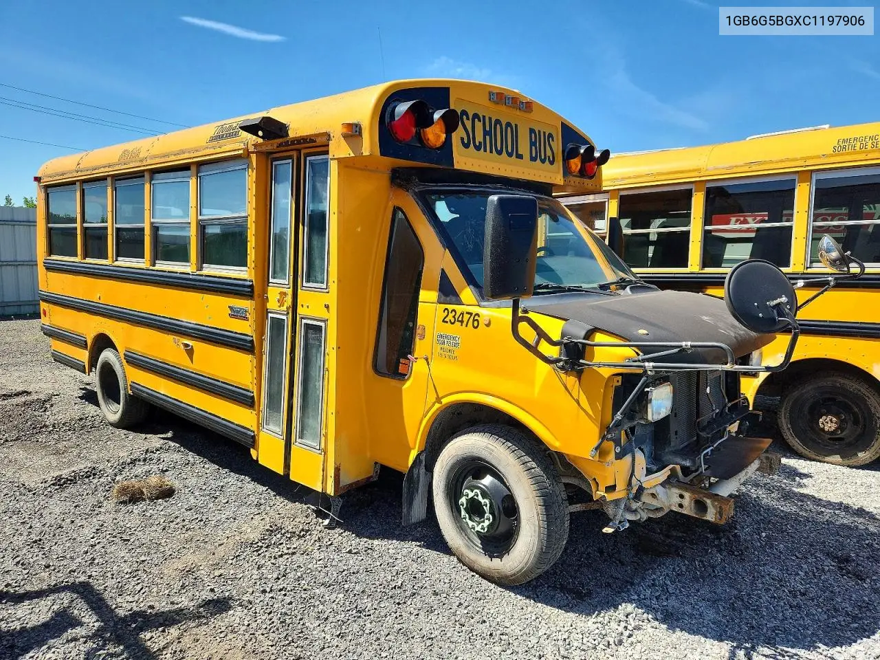 2012 Chevrolet Express G4 - School Bus VIN: 1GB6G5BGXC1197906 Lot: 56178206