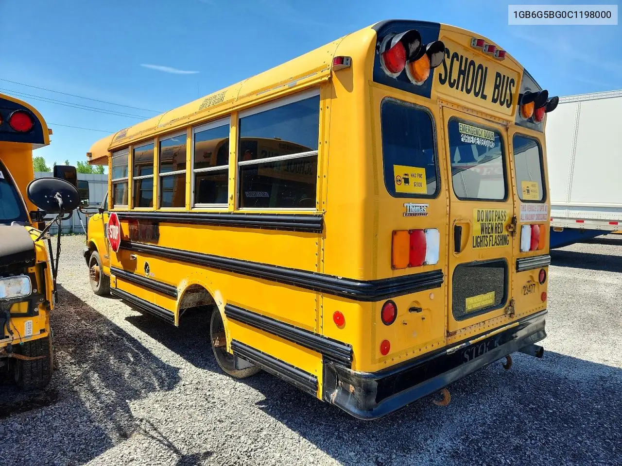 2012 Chevrolet Express G4 - School Bus VIN: 1GB6G5BG0C1198000 Lot: 56178256