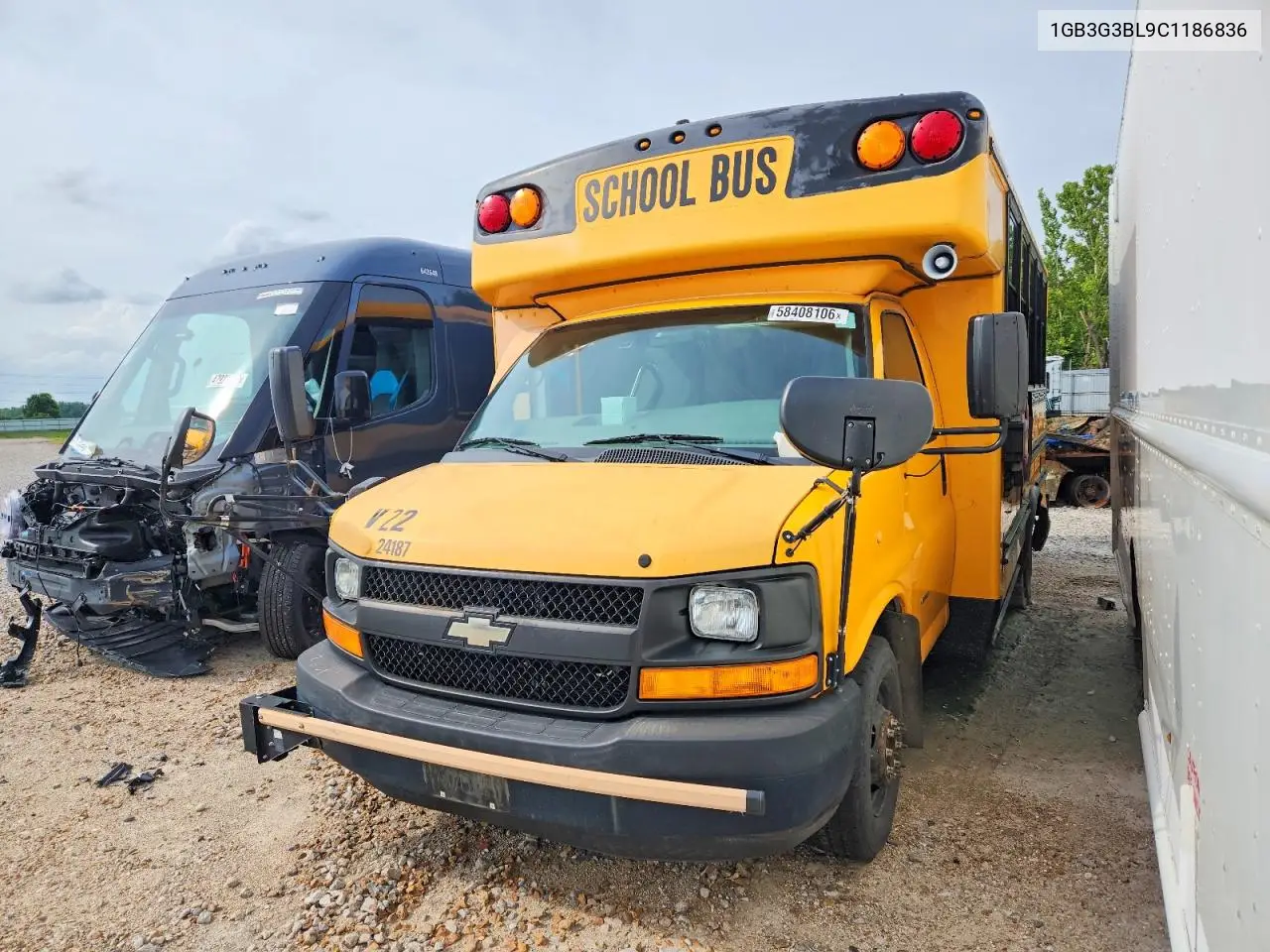 2012 Chevrolet Express School Bus VIN: 1GB3G3BL9C1186836 Lot: 58408106
