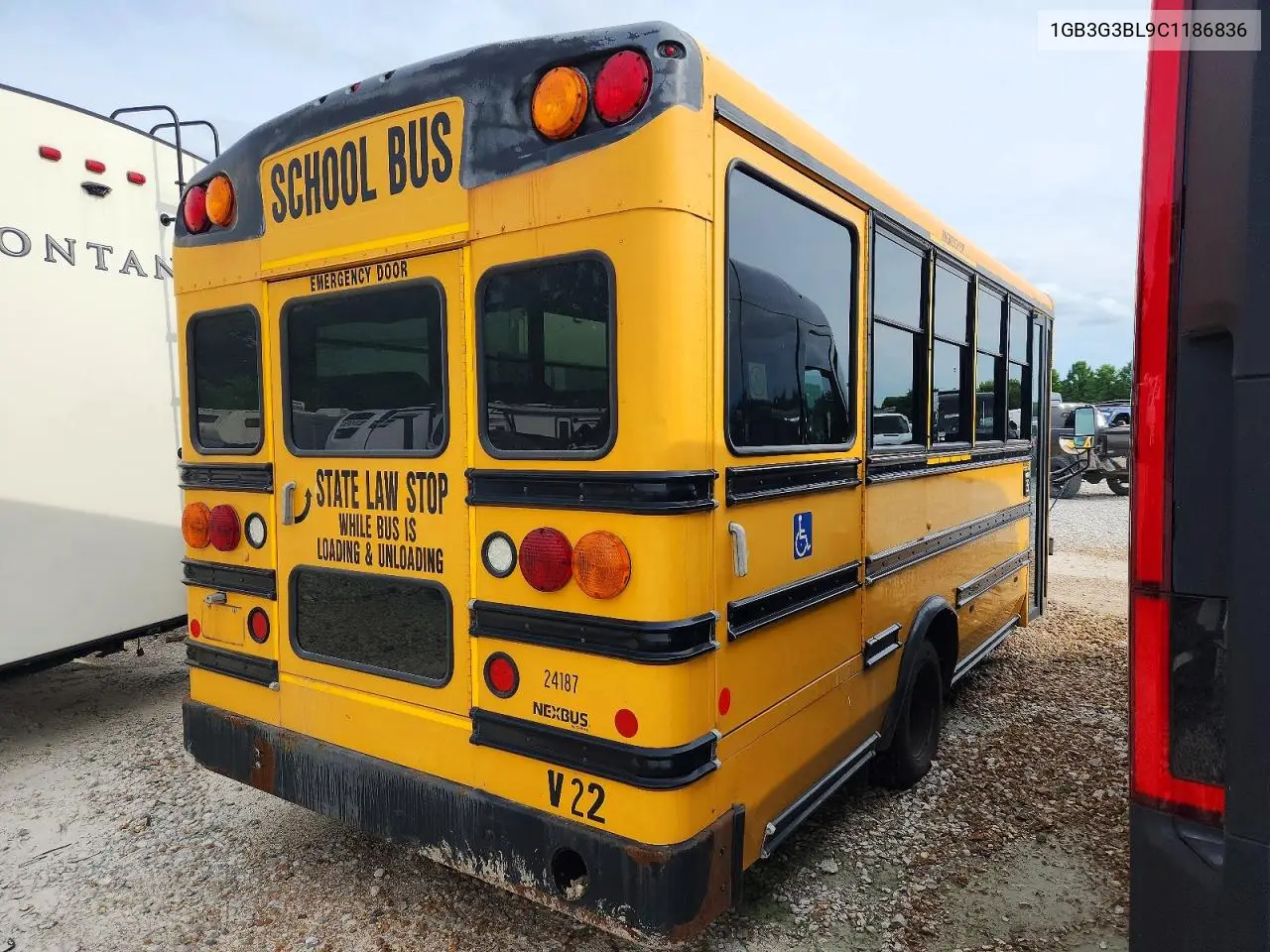 2012 Chevrolet Express School Bus VIN: 1GB3G3BL9C1186836 Lot: 58408106