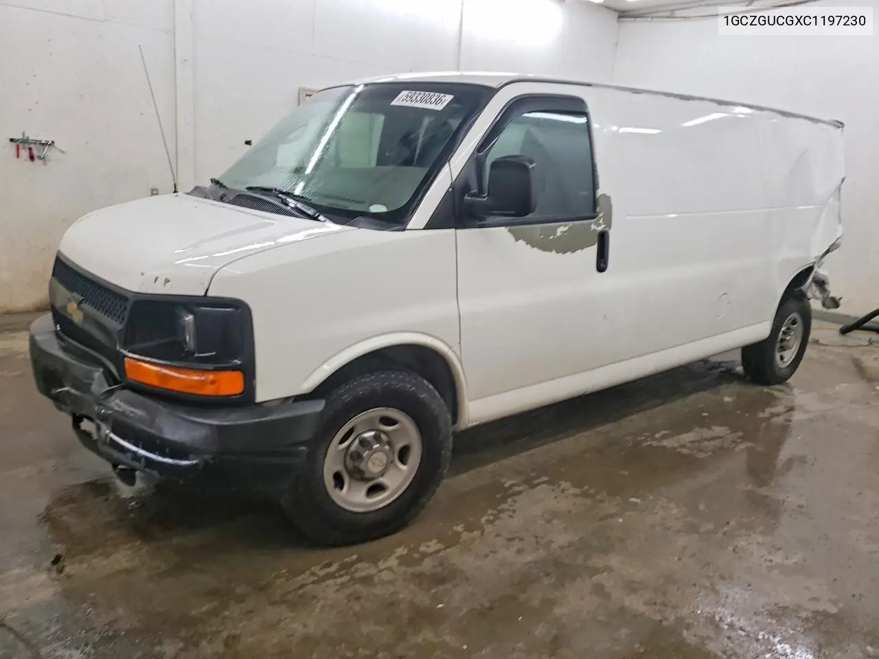 2012 Chevrolet Express 3500 Cargo Delivery Van VIN: 1GCZGUCGXC1197230 Lot: 59330836