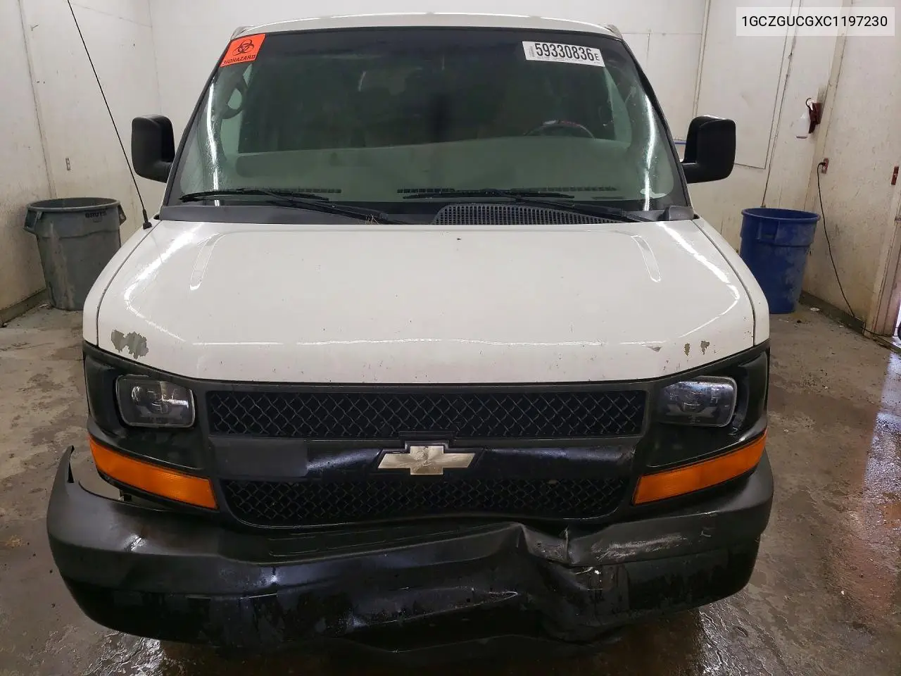 2012 Chevrolet Express 3500 Cargo Delivery Van VIN: 1GCZGUCGXC1197230 Lot: 59330836