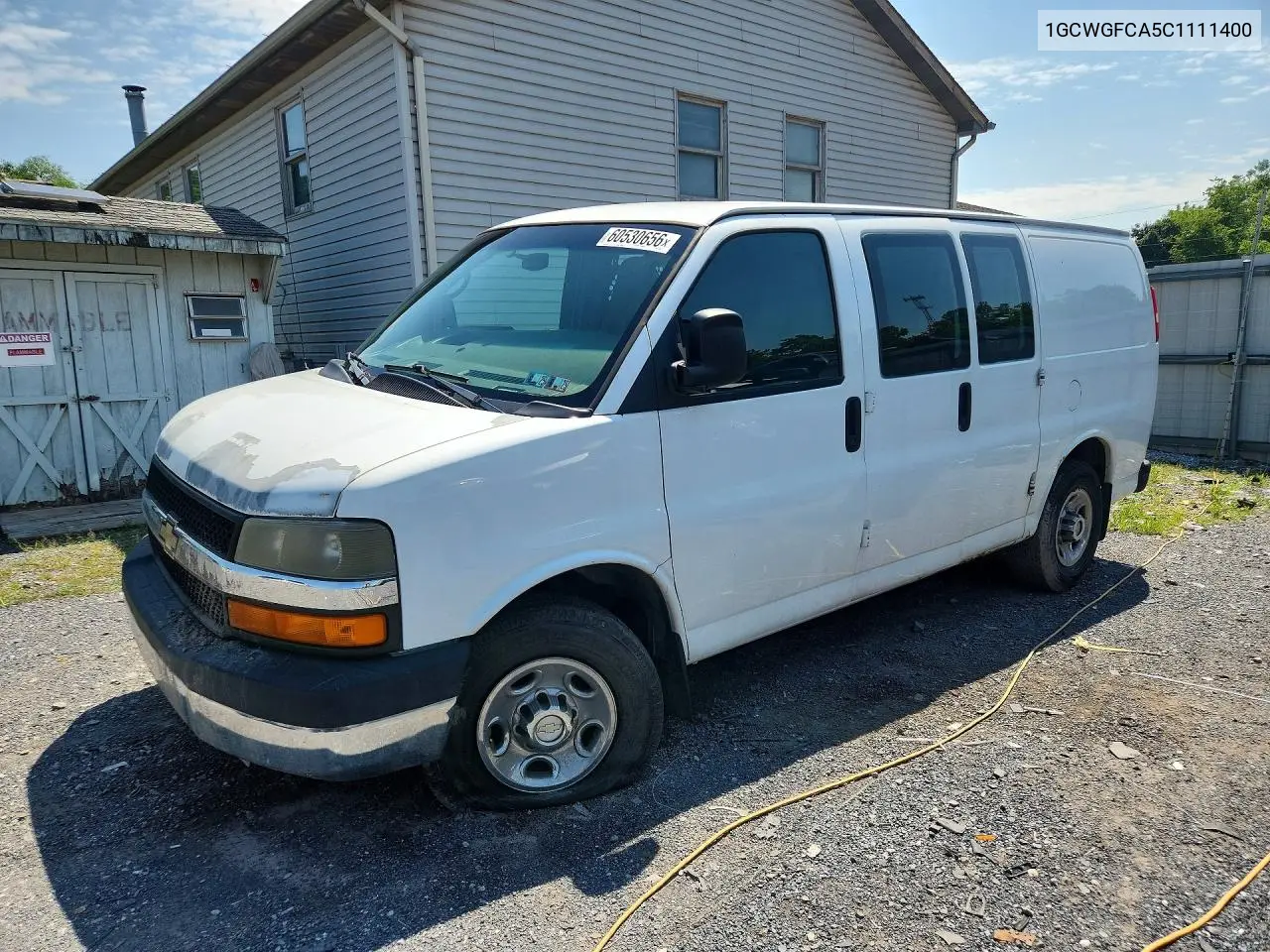 2012 Chevrolet Express G2500 VIN: 1GCWGFCA5C1111400 Lot: 60530656